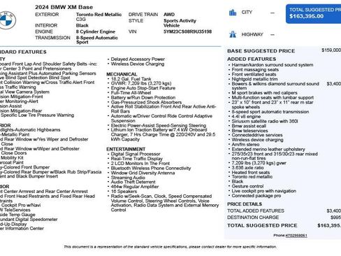 Used 2024 BMW XM AWD/4WD image 3