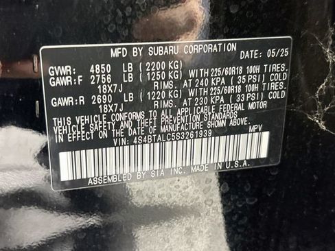 Certified 2025 Subaru Outback Onyx Edition AWD/4WD image 35