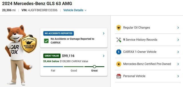 Certified 2024 Mercedes-Benz GLS 63 AMG 4MATIC image 3