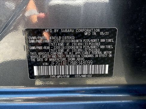 Certified 2021 Subaru Crosstrek 2.0i Premium w/ Moonroof Package AWD/4WD image 33