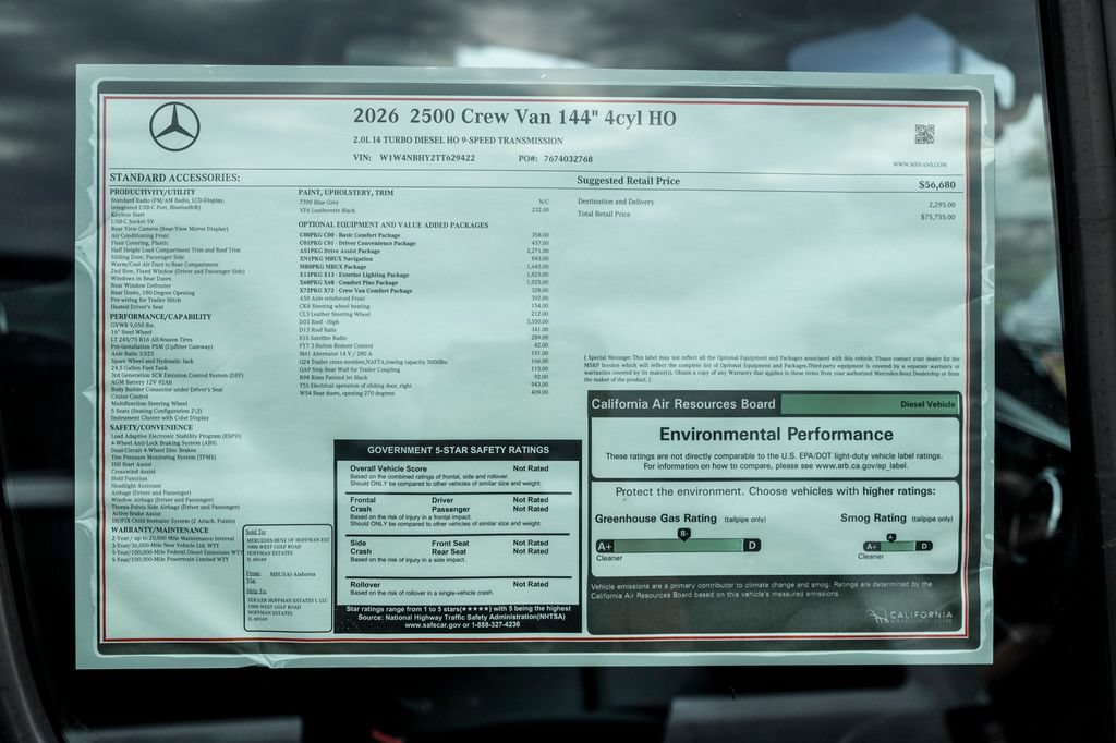 New 2026 Mercedes-Benz Sprinter 2500 image 26