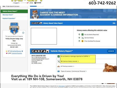 Used 2015 Lexus RX 350 350 image 6