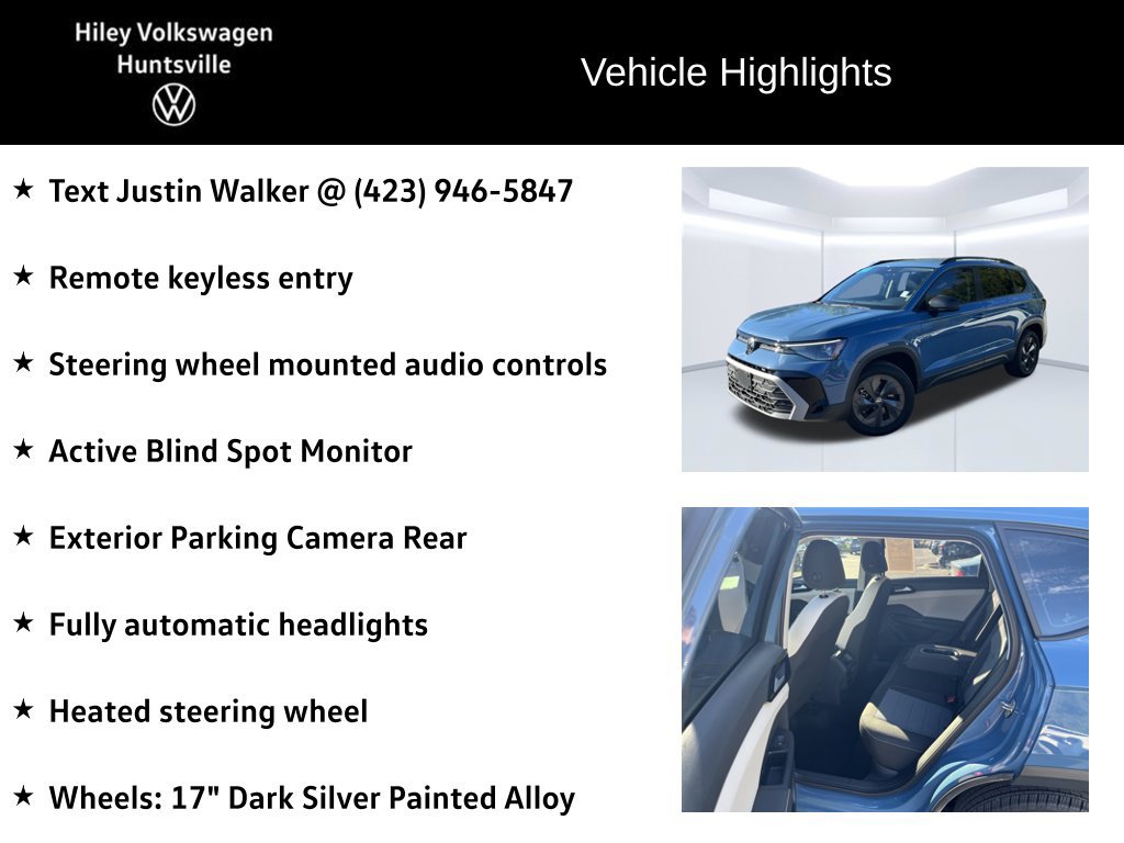 Certified 2025 Volkswagen Taos S FWD image 6