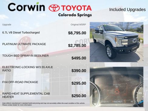 Used 2017 Ford F350 Platinum w/ Platinum Ultimate Package AWD/4WD image 4