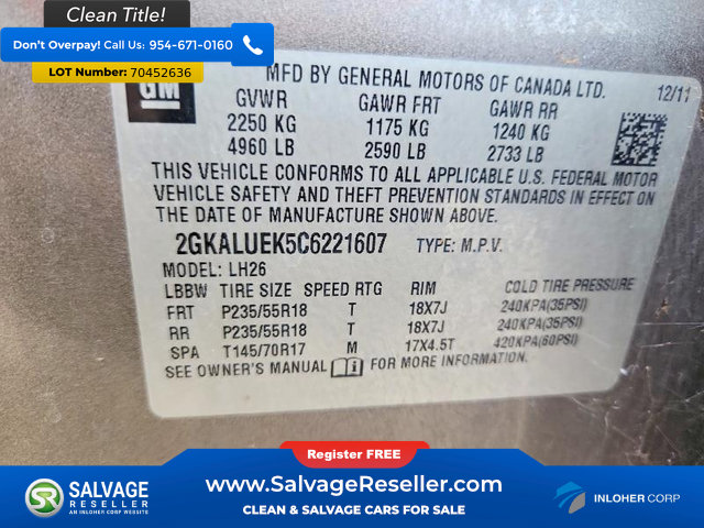 Used 2012 GMC Terrain SLT FWD image 17