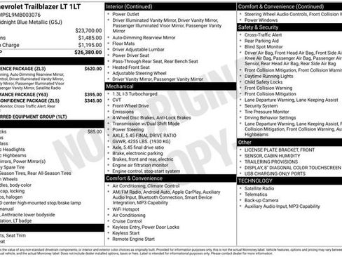 Certified 2021 Chevrolet TrailBlazer LT w/ Convenience Package FWD image 12