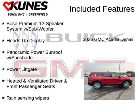 New 2026 GMC Acadia Denali w/ Super Cruise Package image 3
