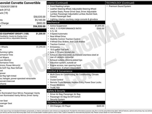 Used 2003 Chevrolet Corvette Convertible w/ Preferred Equipment Group1 RWD image 24