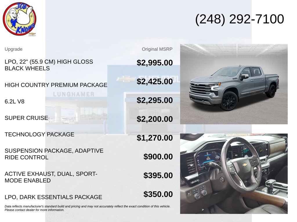 Certified 2024 Chevrolet Silverado 1500 High Country w/ High Country Premium Package AWD/4WD image 5