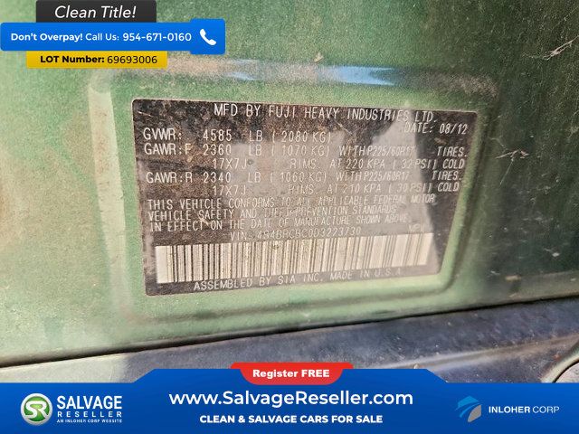 Used 2013 Subaru Outback 2.5i Premium AWD/4WD image 17