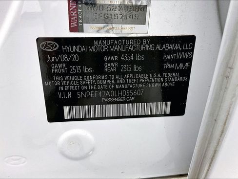 Used 2020 Hyundai Sonata SEL w/ Premium + Sunroof Package image 39