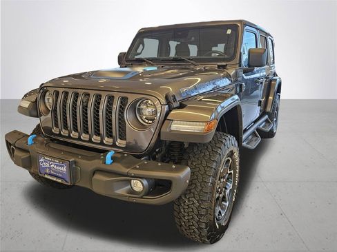 Used 2021 Jeep Wrangler Unlimited Rubicon 4xe w/ Steel Bumper Group image 2