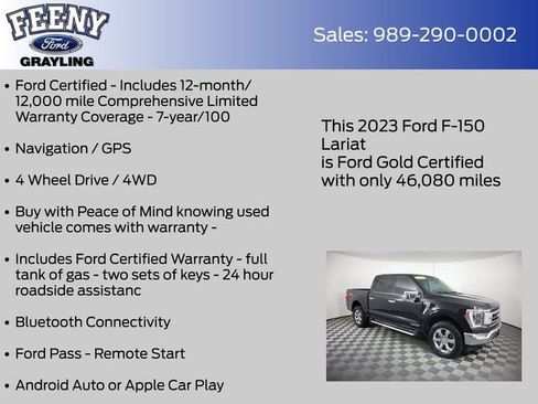 Certified 2023 Ford F150 Lariat w/ Equipment Group 502A High AWD/4WD image 5