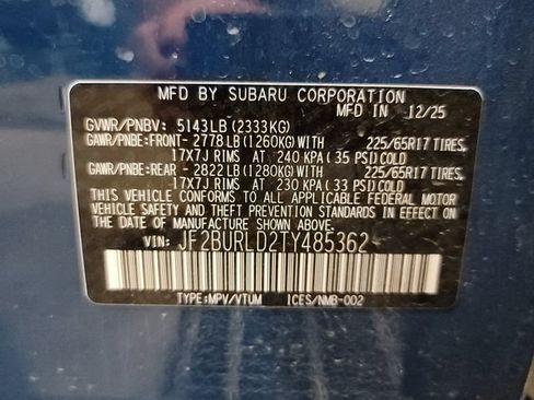 Certified 2026 Subaru Outback Wilderness w/ Wilderness Package AWD/4WD image 32