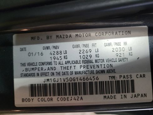Used 2016 MAZDA MAZDA6 Touring FWD image 33