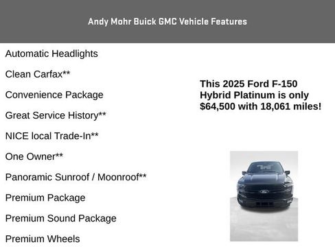 Used 2025 Ford F150 Platinum w/ Equipment Group 702A High AWD/4WD image 8