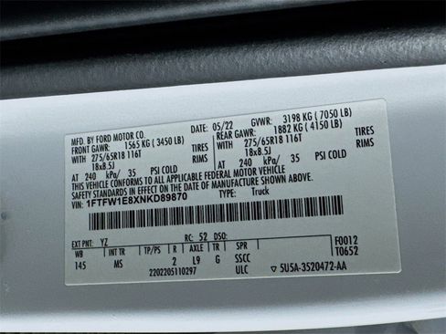 Used 2022 Ford F150 XLT w/ Equipment Group 301A Mid image 43