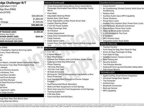 Used 2022 Dodge Challenger R/T w/ Blacktop Package RWD image 9
