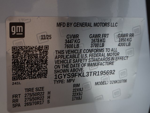 Certified 2026 Cadillac Escalade Sport w/ Touring Package AWD/4WD image 50