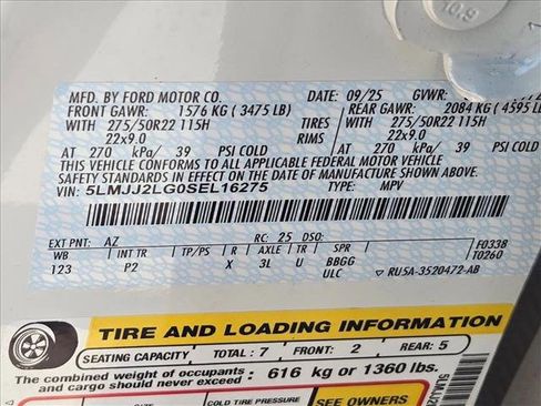 New 2025 Lincoln Navigator Reserve w/ Jet Appearance Package image 18