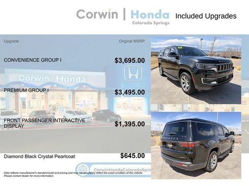 Used 2022 Jeep Wagoneer Series I w/ Convenience Group I AWD/4WD image 4