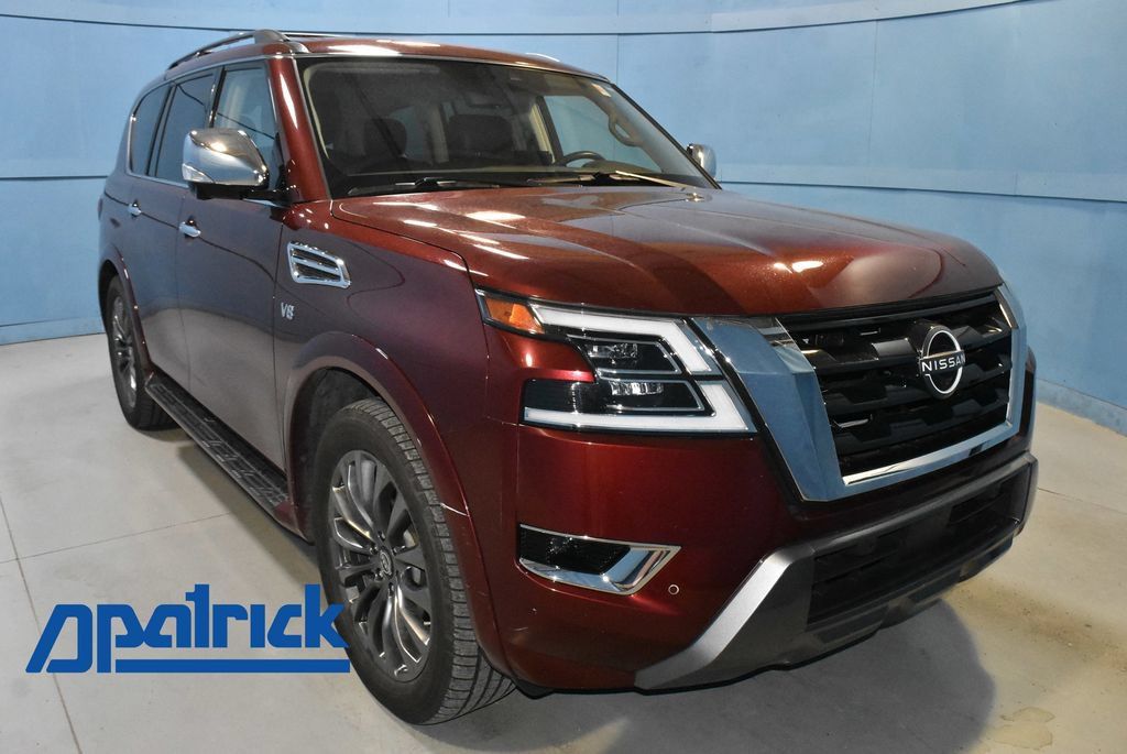 Used 2021 Nissan Armada Platinum w/ Captain's Chairs Package AWD/4WD image 1