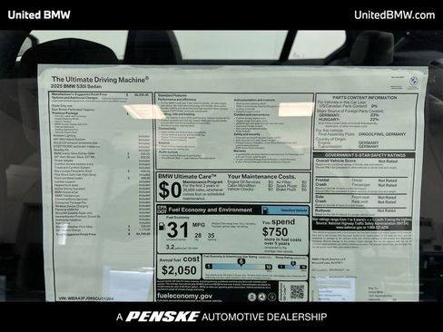 Used 2025 BMW 530i w/ Premium Package image 23