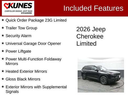 New 2026 Jeep Cherokee Limited AWD/4WD image 3