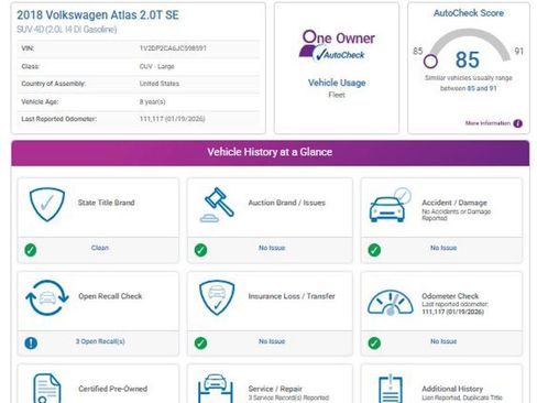 Used 2018 Volkswagen Atlas SE image 17