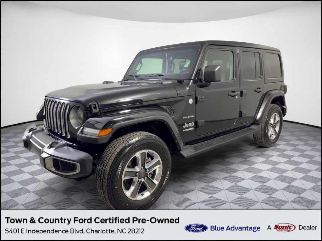 Used 2022 Jeep Wrangler Unlimited Sahara w/ LED Lighting Group AWD/4WD image 1