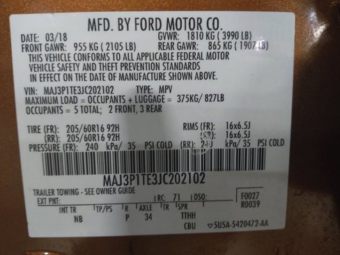 Used 2018 Ford EcoSport SE FWD image 33