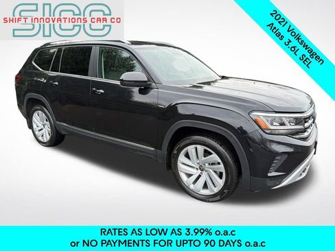 Used 2021 Volkswagen Atlas SEL AWD/4WD image 9