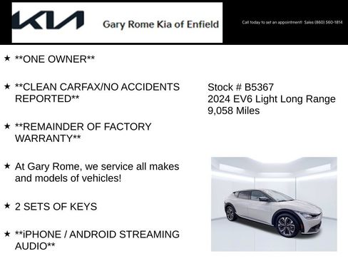 Certified 2024 Kia EV6 Light AWD/4WD image 7