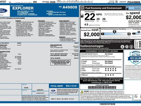 Used 2023 Ford Explorer XLT w/ Equipment Group 202A AWD/4WD image 6