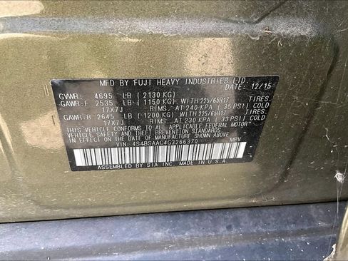 Used 2016 Subaru Outback 2.5i AWD/4WD image 12