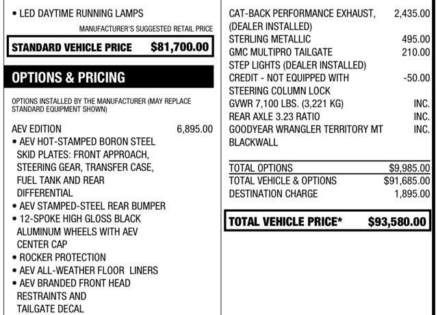 Used 2023 GMC Sierra 1500 AT4X w/ AT4X AEV Edition AWD/4WD image 21