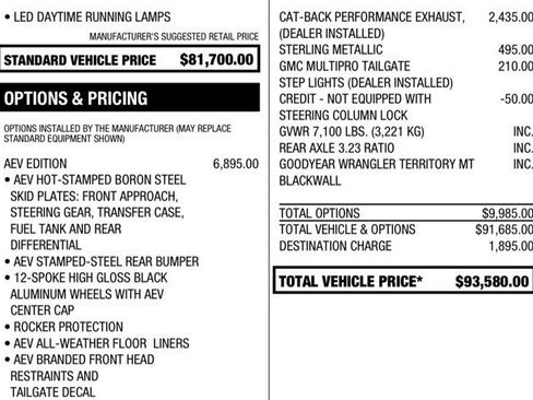 Used 2023 GMC Sierra 1500 AT4X w/ AT4X AEV Edition AWD/4WD image 21