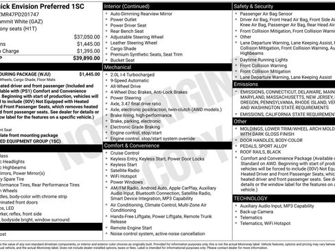 Used 2023 Buick Envision Preferred w/ Sport Touring Package image 3