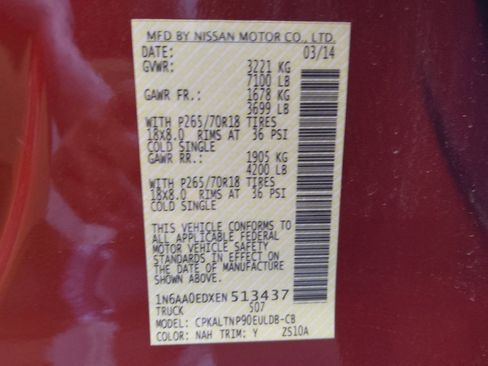 Used 2014 Nissan Titan SV w/ SV Value Truck Package RWD image 33