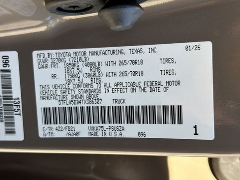 New 2026 Toyota Tundra SR5 AWD/4WD image 33