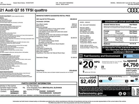 Used 2021 Audi Q7 3.0T Premium Plus w/ Executive Package AWD/4WD image 4