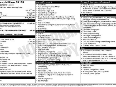 Used 2022 Chevrolet Blazer RS w/ Enhanced Convenience Package image 10