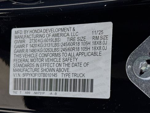 New 2026 Honda Ridgeline Sport image 36