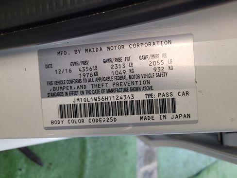 Used 2017 MAZDA MAZDA6 Grand Touring image 33