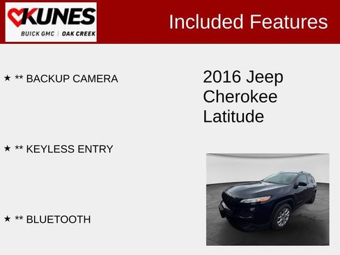 Used 2016 Jeep Cherokee Latitude FWD image 2