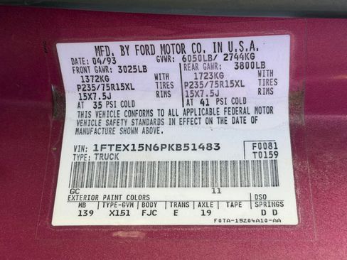 Used 1993 Ford F150 XL image 31