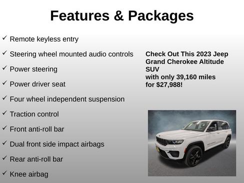 Used 2023 Jeep Grand Cherokee Altitude AWD/4WD image 13