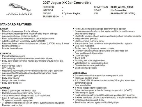 Used 2007 Jaguar XK Convertible image 17