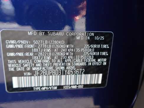 New 2026 Subaru Outback Premium image 24