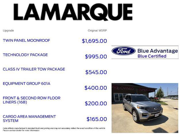 Certified 2023 Ford Explorer Platinum w/ Technology Package AWD/4WD image 10